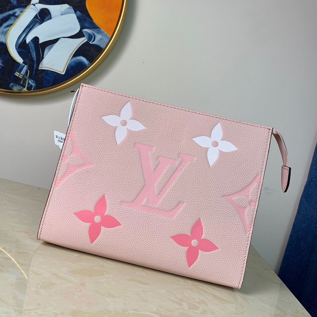 Louis Vuitton POCHETTE VOYAGE MM M80504 Pink & Saffron