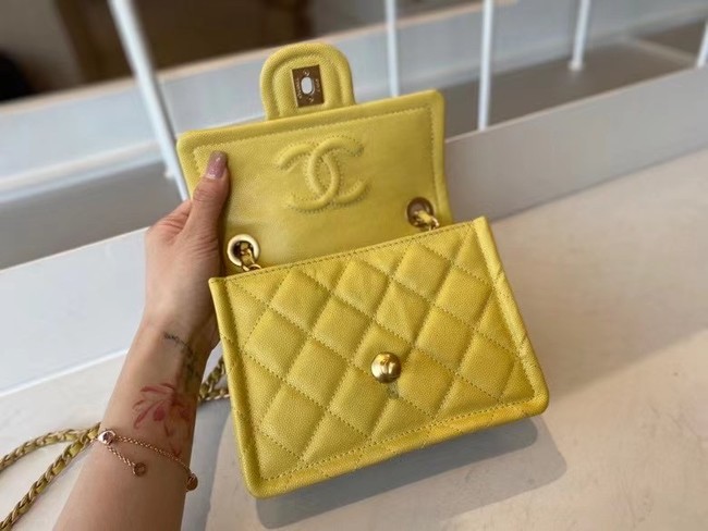 Chanel cross-body bag AS2356 yellow