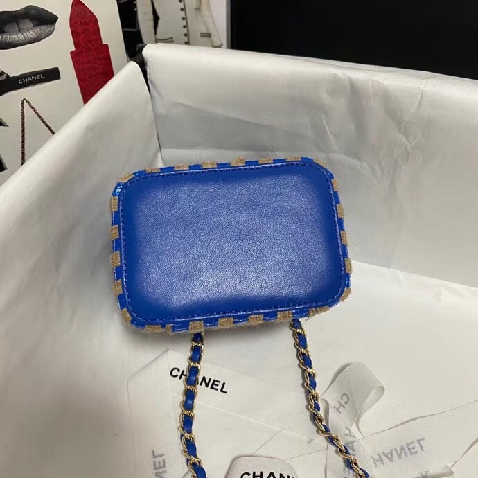 Chanel Weave Shoulder Bag AP1998 blue