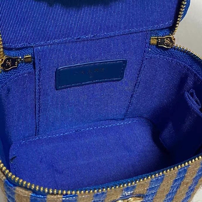 Chanel Weave Shoulder Bag AP1998 blue