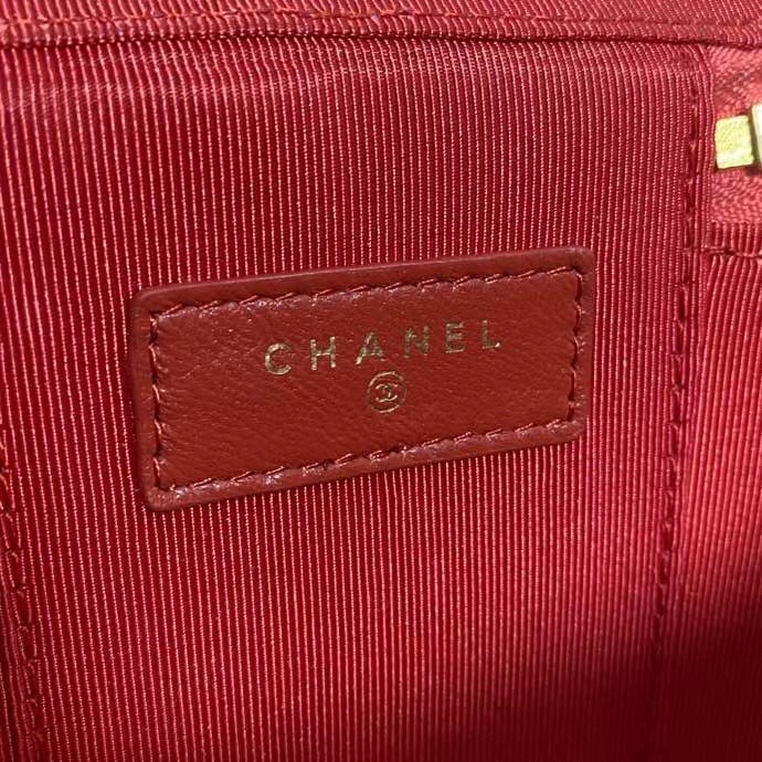 Chanel Weave Shoulder Bag AP1998 red