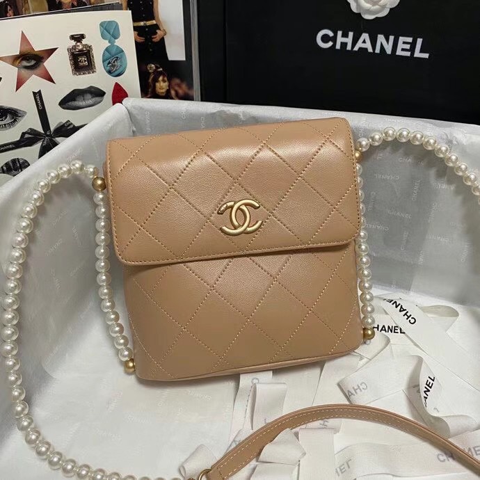 Chanel small hobo bag AS2503 Cream