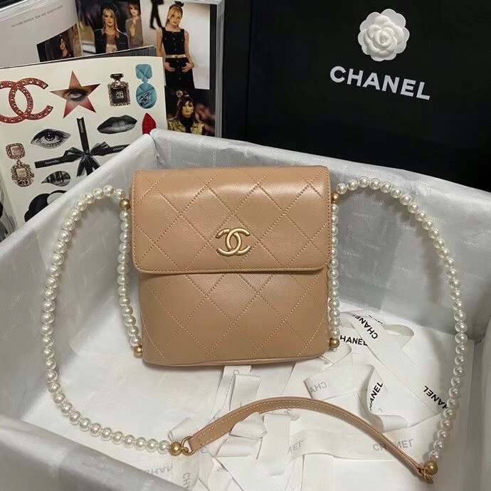 Chanel small hobo bag AS2503 Cream