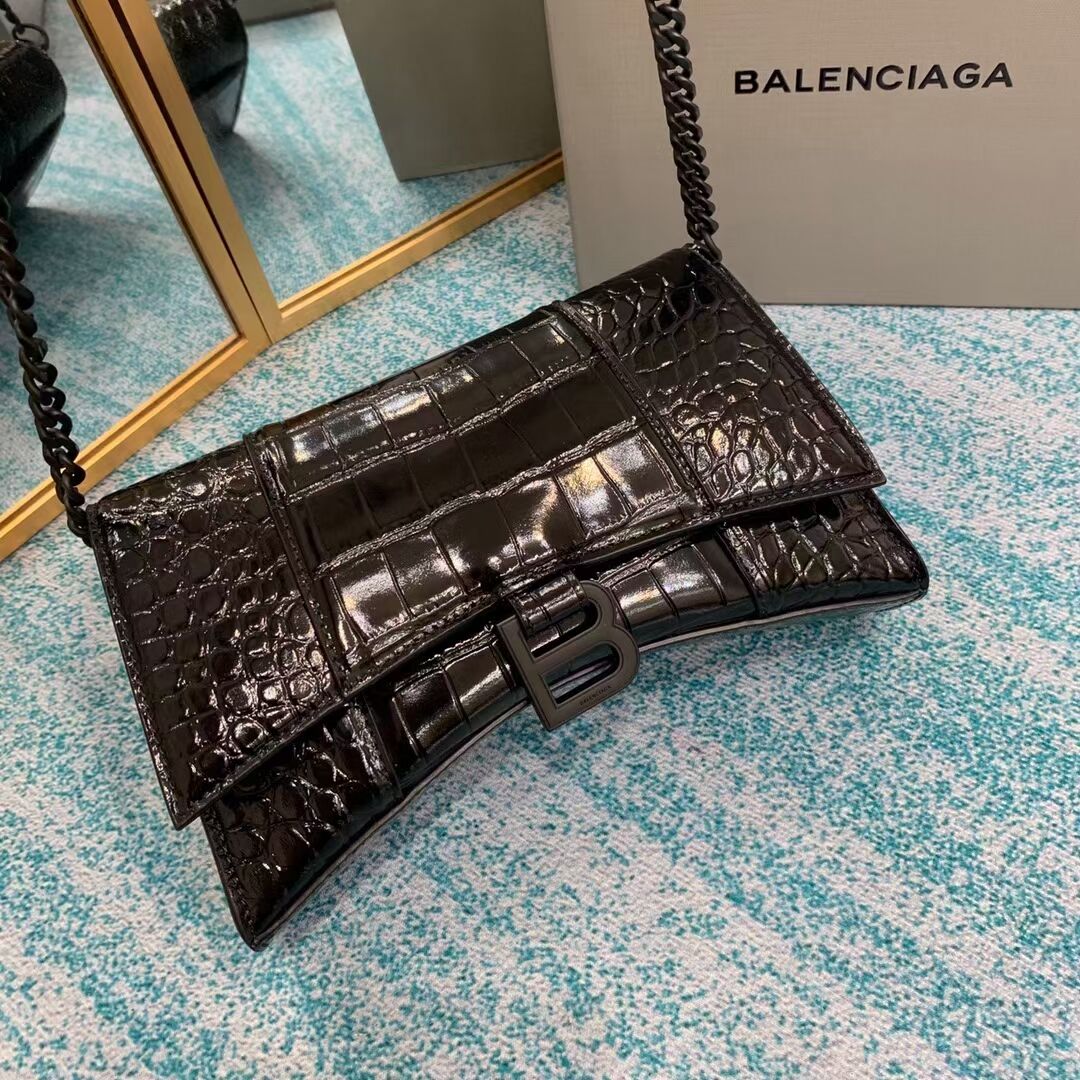 Balenciaga HOURGLASS CHAIN BAG B164497 black