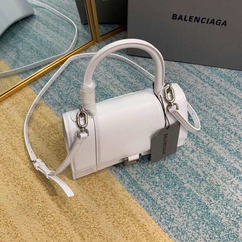 Balenciaga HOURGLASS SMALL TOP HANDLE BAG B108895-1 white