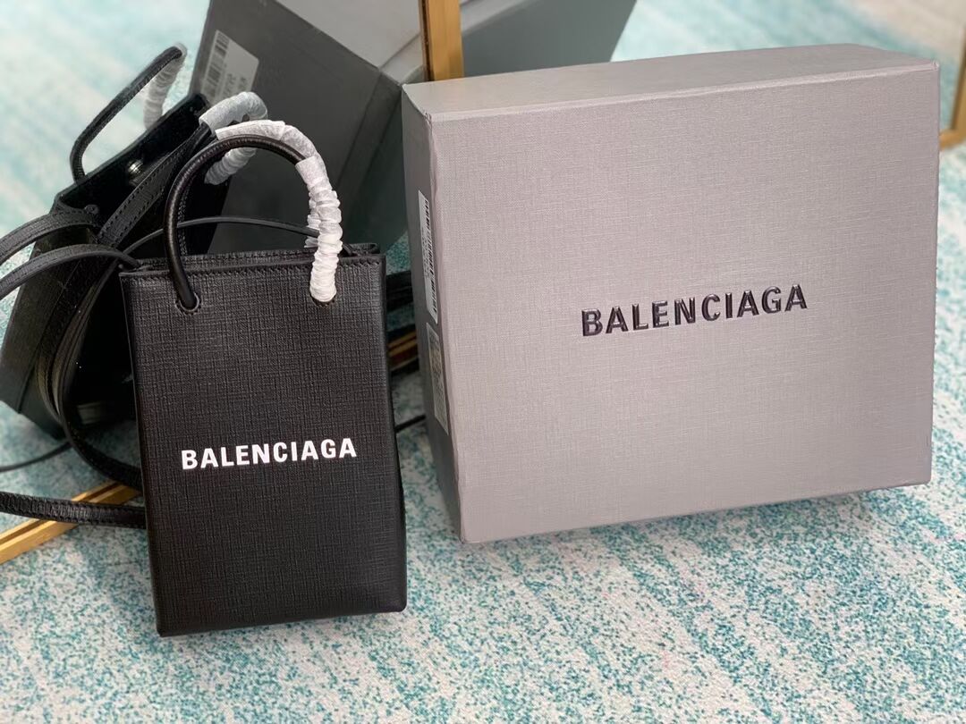 Balenciaga Original Leather Mini Shopper Bag B152865 black