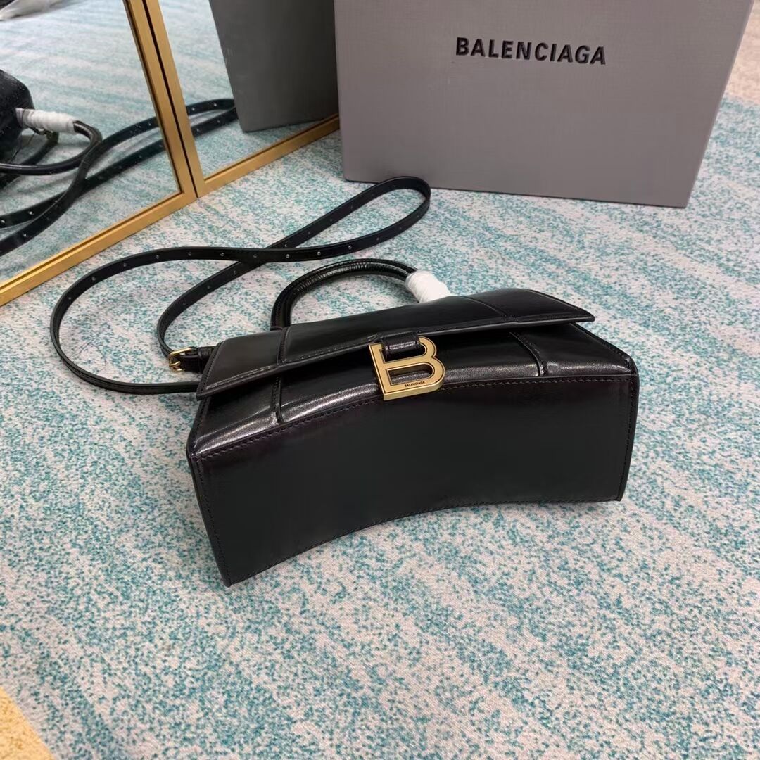 Balenciaga HOURGLASS SMALL TOP HANDLE BAG B108895-1 black