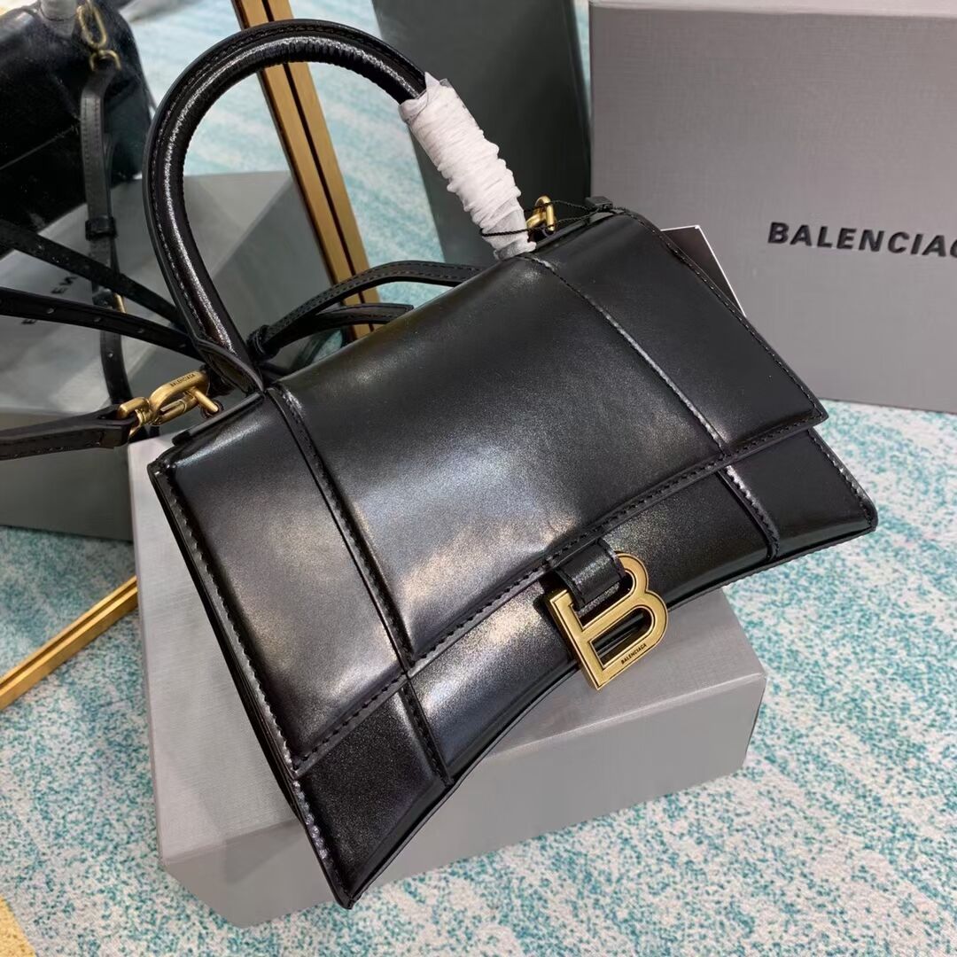 Balenciaga HOURGLASS SMALL TOP HANDLE BAG B108895-1 black