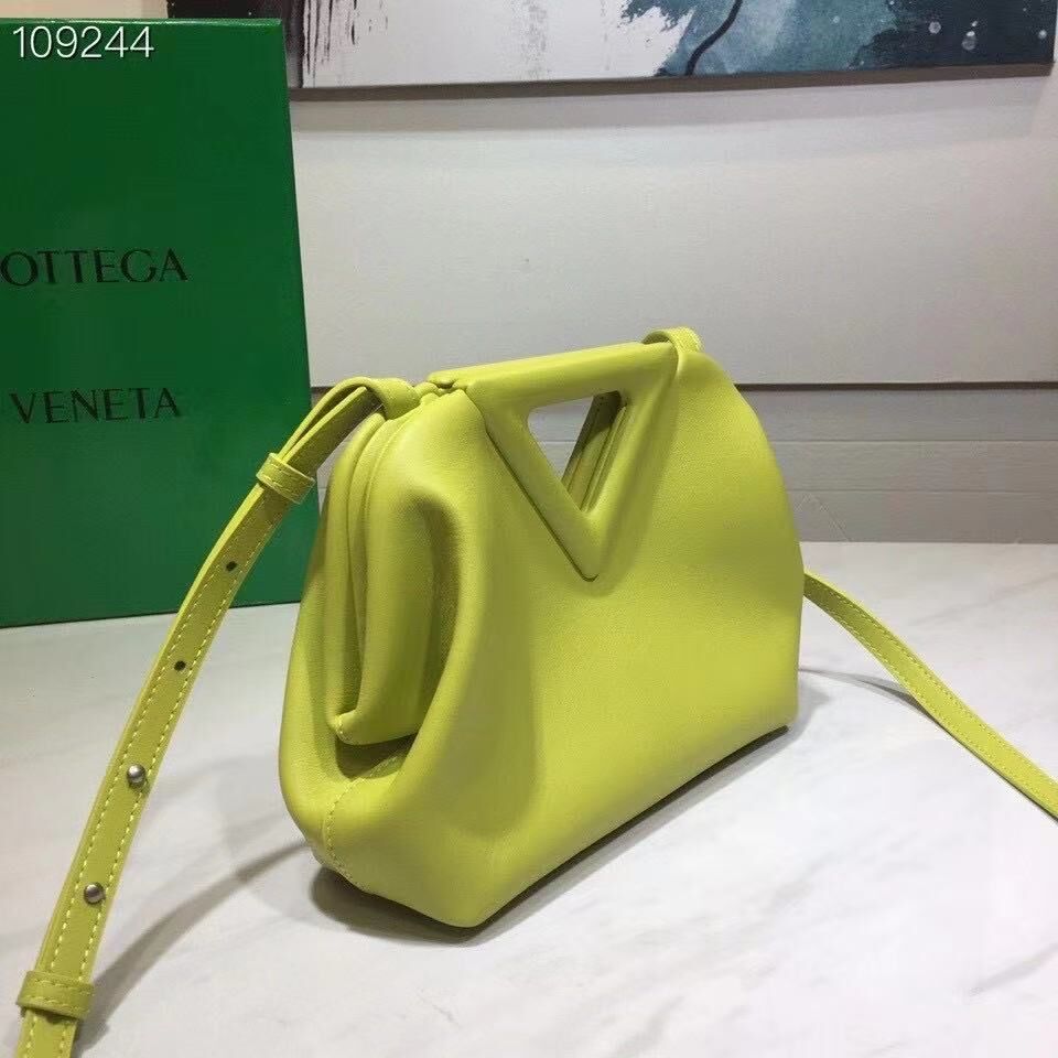 Bottega Veneta Small Point Top Hhandle Bag BV5693 Lemon 