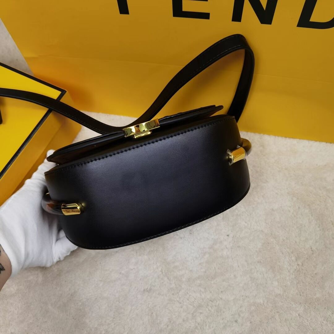 FENDI MOONLIGHT leather bag 8BT346A black