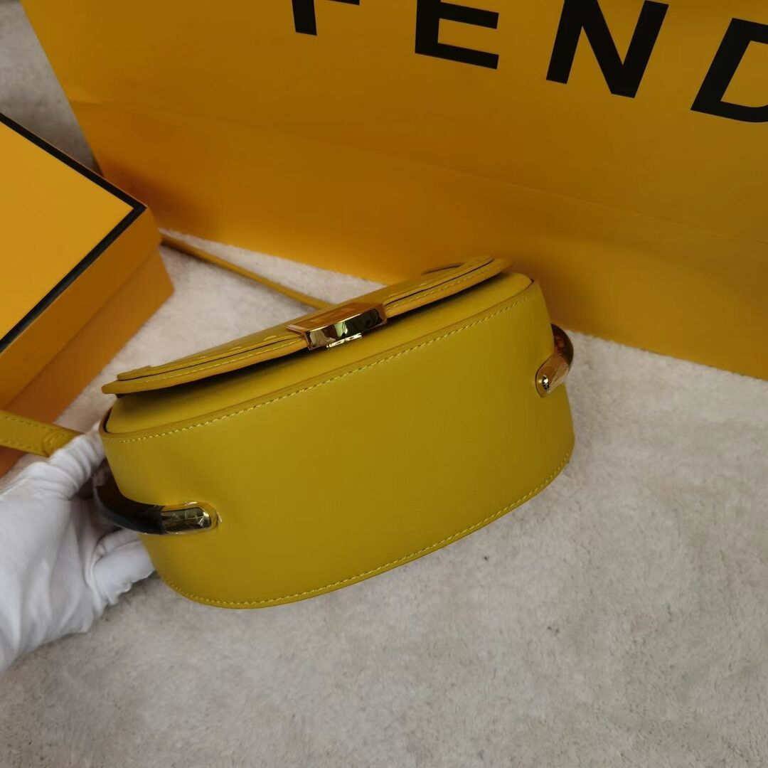 FENDI MOONLIGHT leather bag 8BT346A yellow