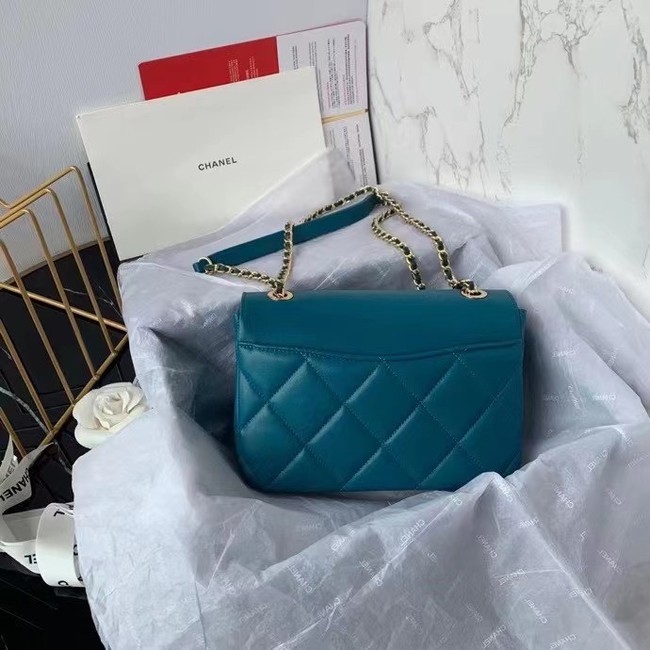 Chanel flap bag AS8830 blue