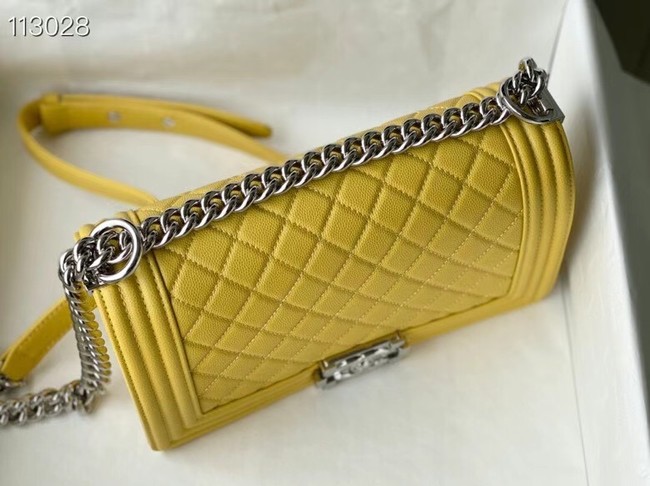 Chanel Le Boy Flap Shoulder Bag Original Leather A67086 yellow