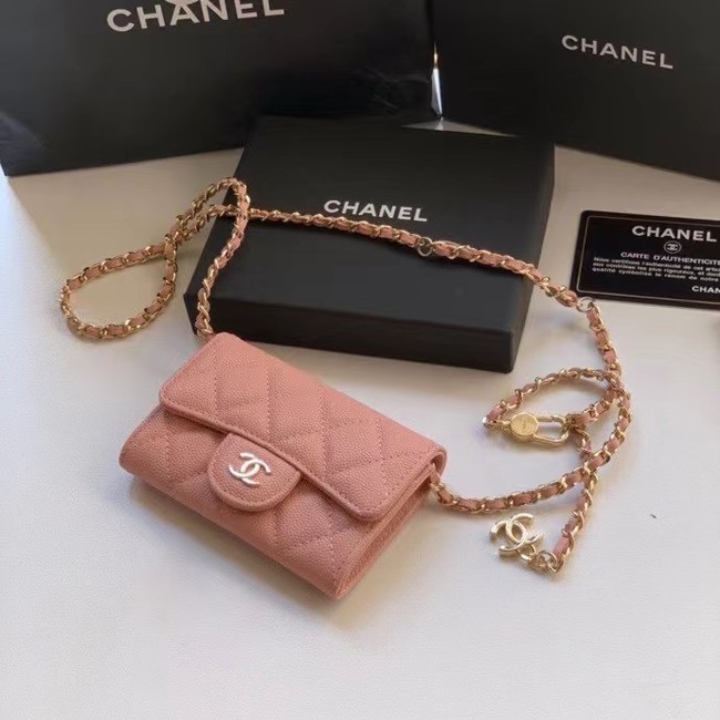 Chanel Original Grained Calfskin Pocket 81081 pink