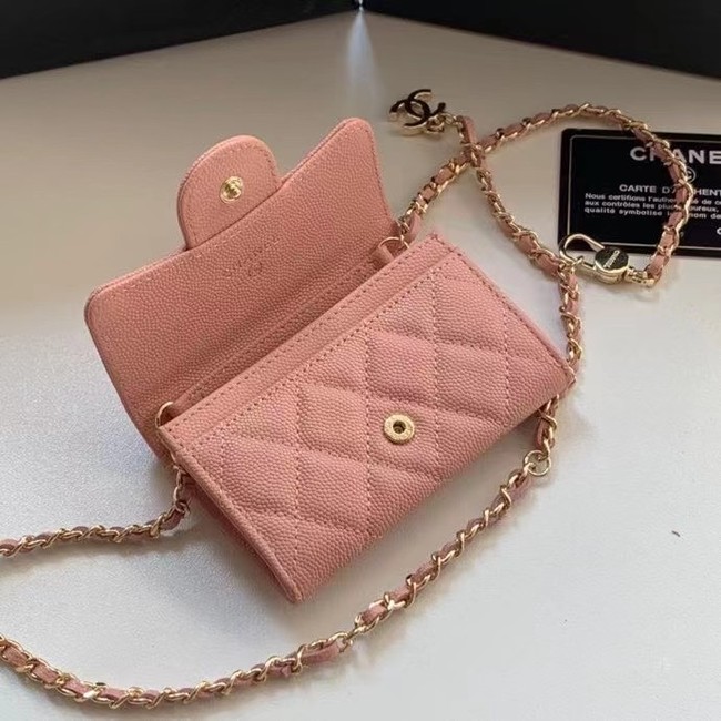 Chanel Original Grained Calfskin Pocket 81081 pink