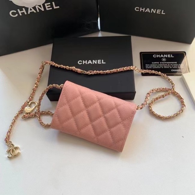 Chanel Original Grained Calfskin Pocket 81081 pink