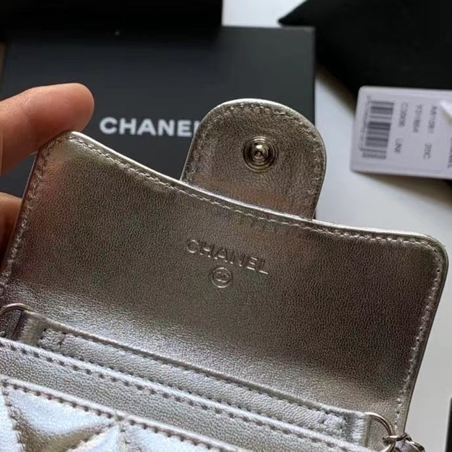 Chanel Original Grained Calfskin Pocket 81081 silver