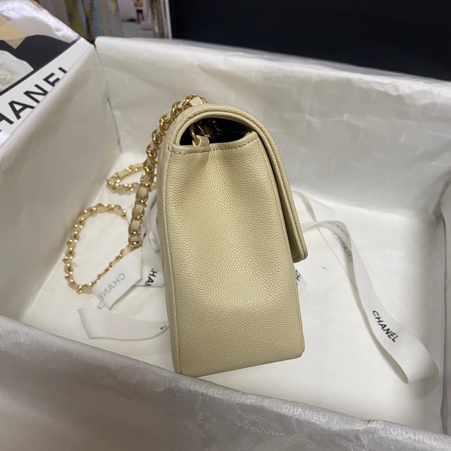 Chanel Flap Original Caviar Leather Shoulder Bag AS1488 cream 