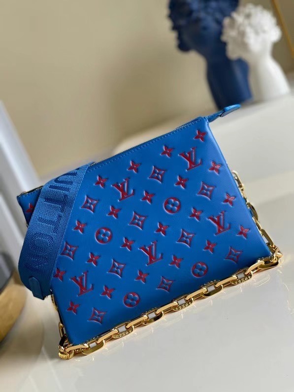 Louis Vuitton COUSSIN PM M58628 blue&red