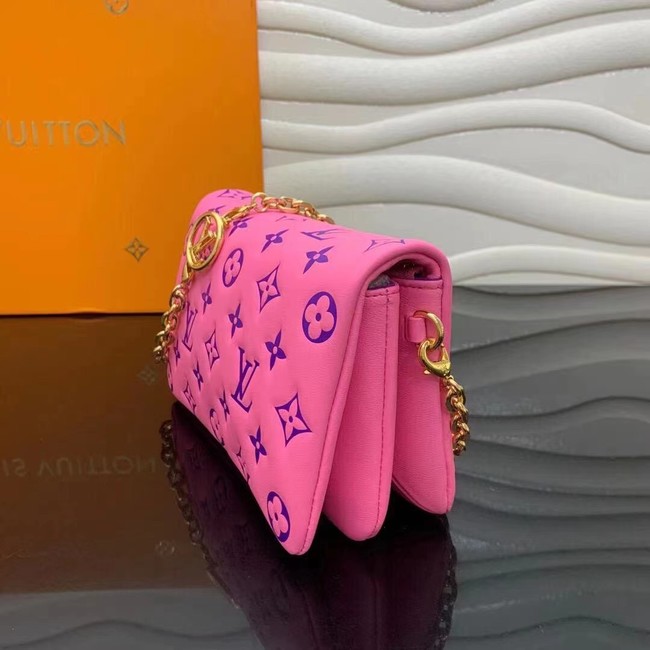 Louis Vuitton POCHETTE COUSSIN M80745 Pink & Purple