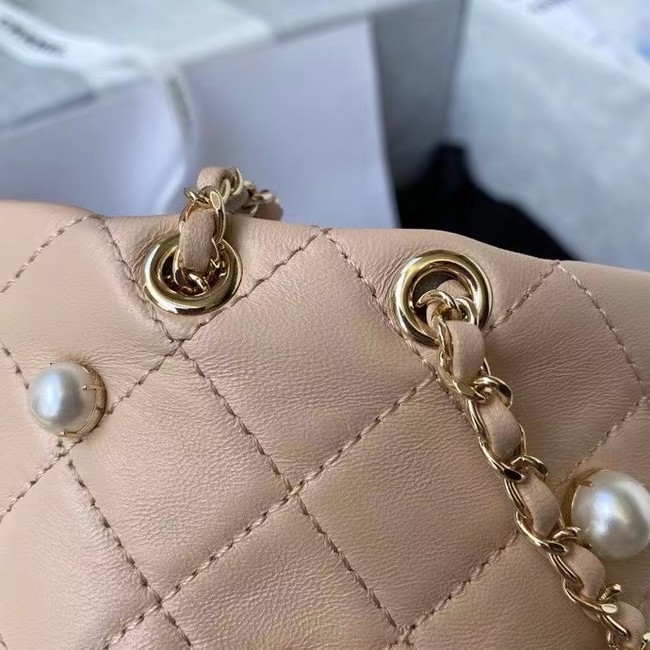 Chanel mini drawstring bag AS2518 Apricot