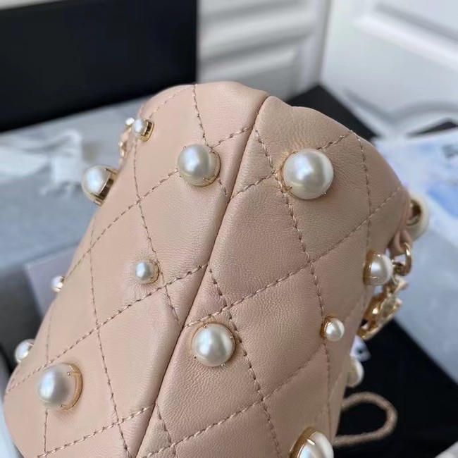 Chanel mini drawstring bag AS2518 Apricot