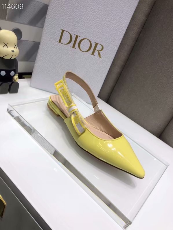 JADIOR SLINGBACK BALLERINA FLAT Calfskin Dior771DJ-3