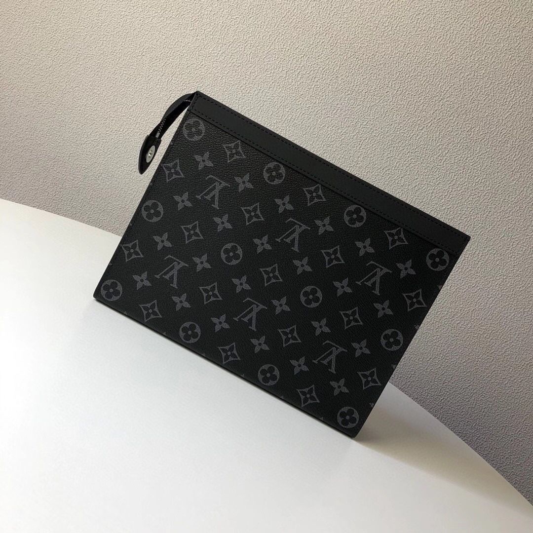 Louis Vuitton Monogram Eclipse POCHETTE VOYAGE MM M61692 Hand drawn rainbow