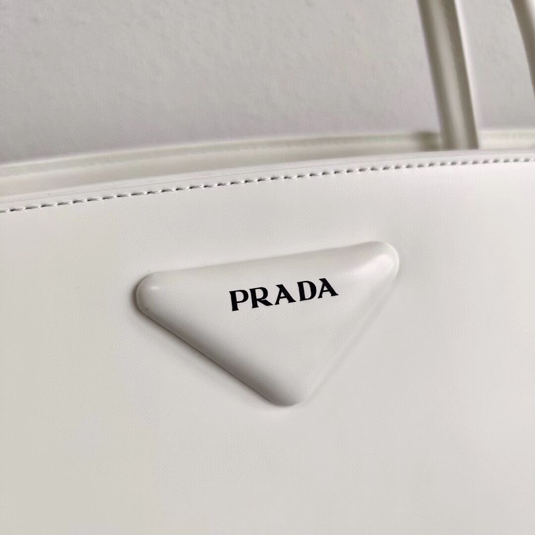 Prada Nappa Leather Prada Symbole bag 1BB327 white