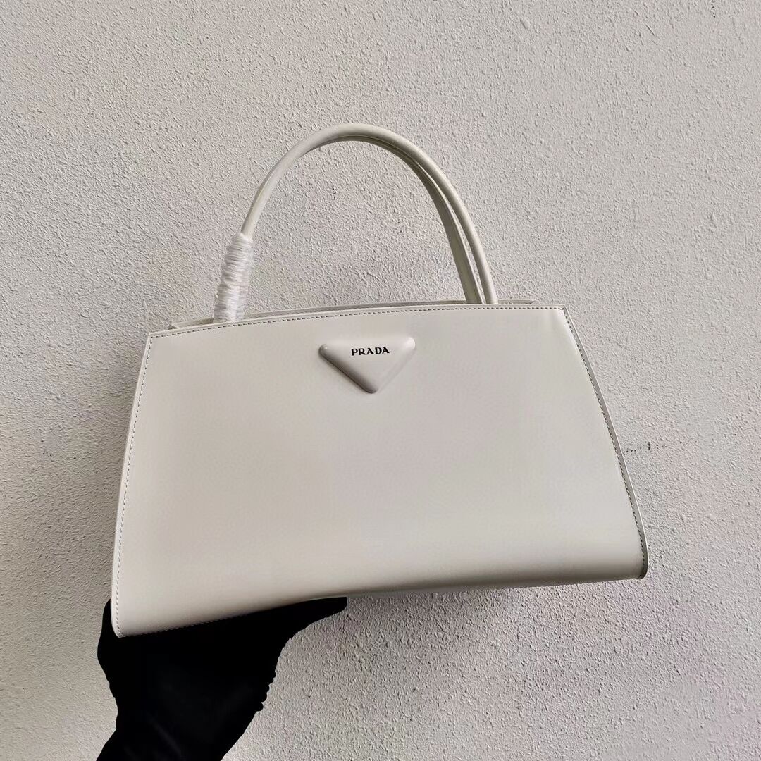 Prada Nappa Leather Prada Symbole bag 1BB327 white