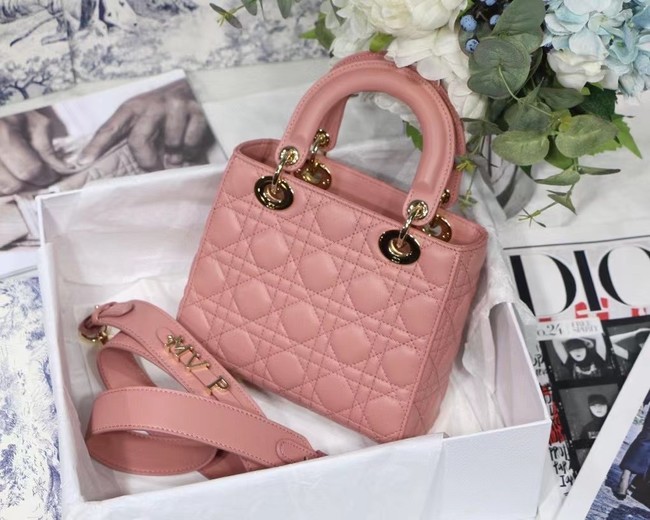 LADY DIOR MY ABCDIOR BAG Cannage Lambskin M0538O pink