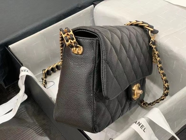 Chanel Flap Shoulder Bag Original leather AS2543 black