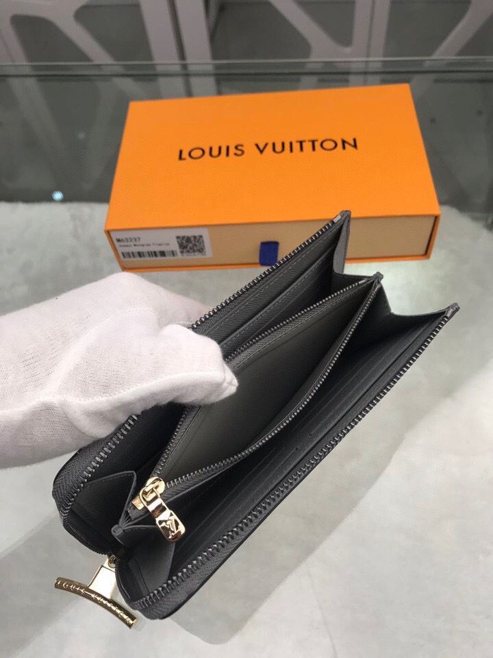 Louis Vuitton Monogram Titanium Cosmos Canvas Mens ZIPPY WALLET M63237 Gray