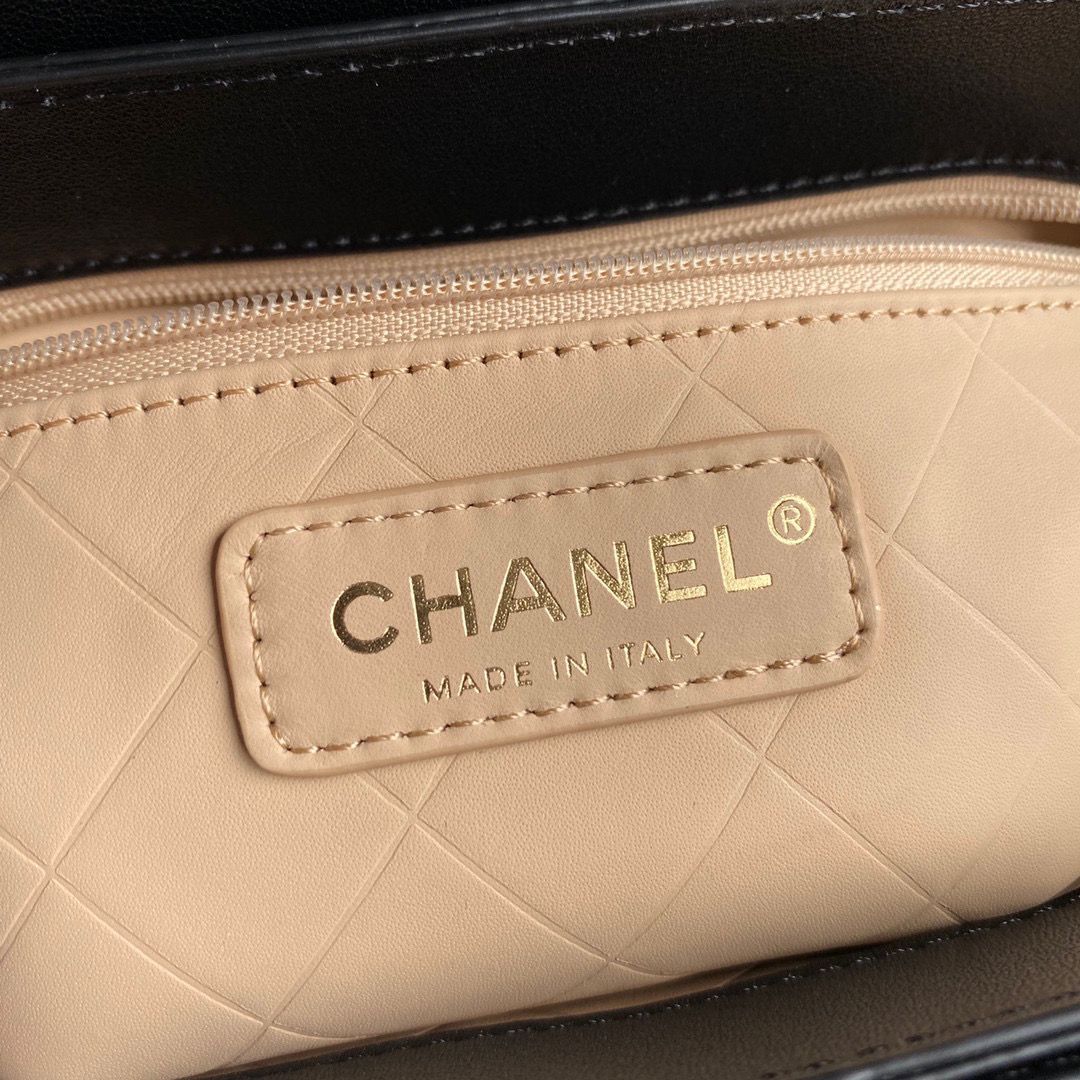 Chanel Flap Shoulder Bag Original Sheepskin leather AS2484 AS2485  Black