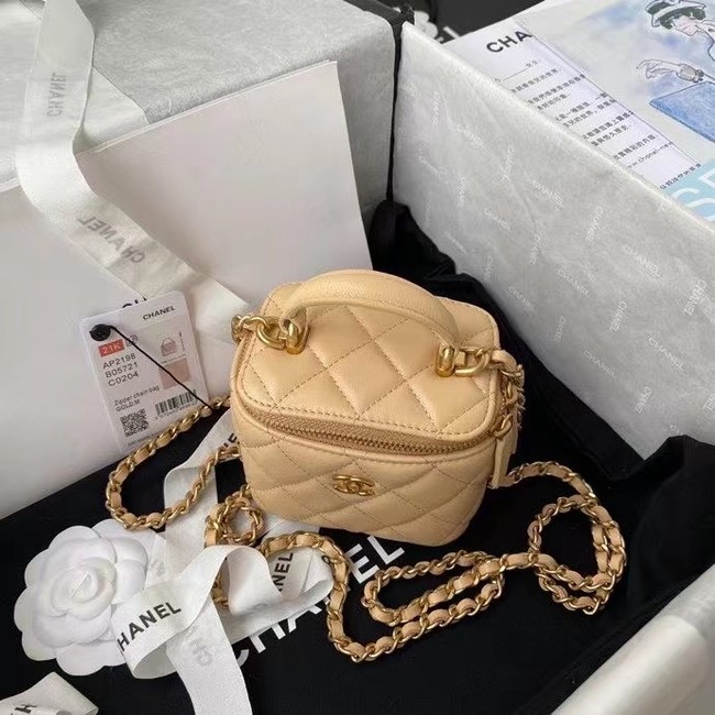 Chanel Original Small classic chain box handbag AP2198 Apricot