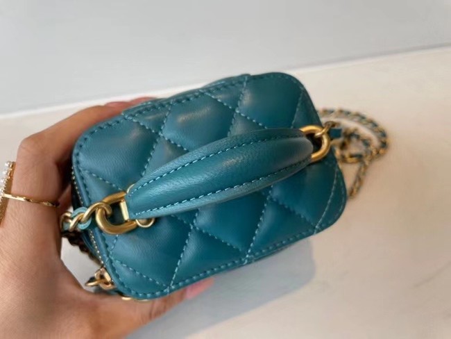 Chanel Original Small classic chain box handbag AP2198 blue