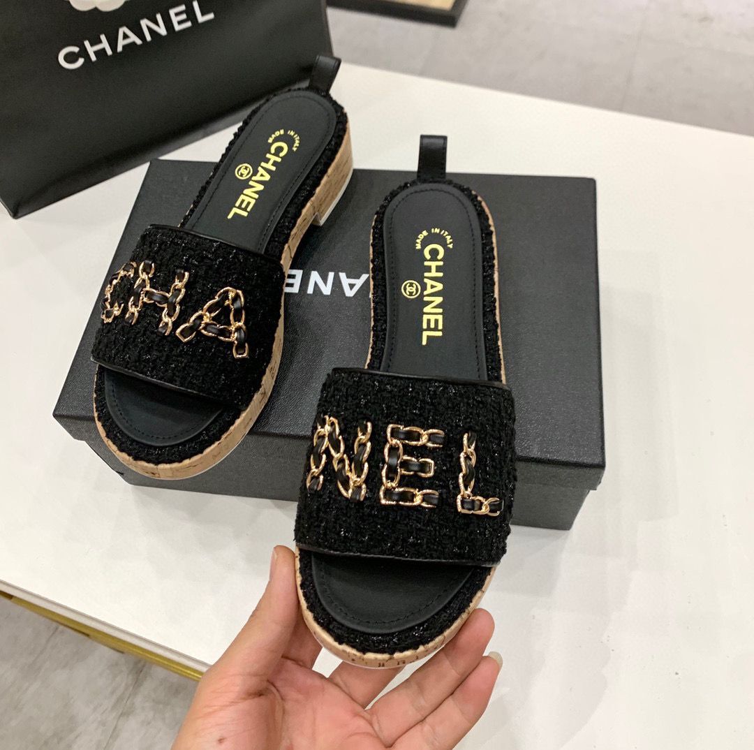 Chanel Slipper Shoes CH27963 Black