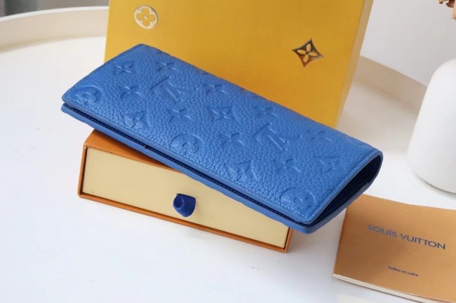 Louis Vuitton BRAZZA WALLET M80592 blue