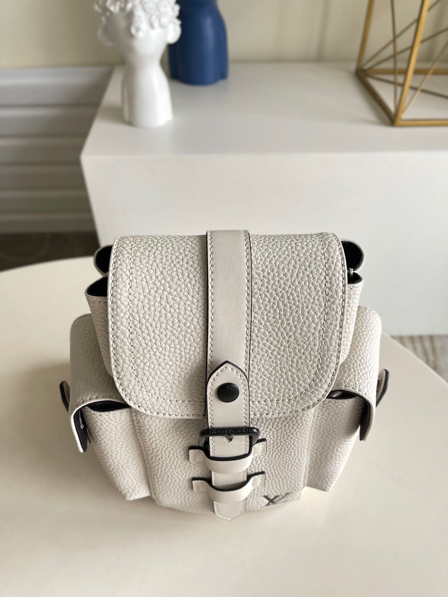 Louis Vuitton Christopher XS Backpack Taurillon Leather M58495 White