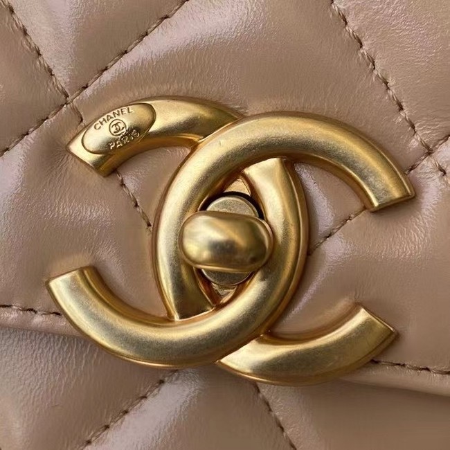 Chanel Flap Shoulder Bag Original leather AS2649 Apricot