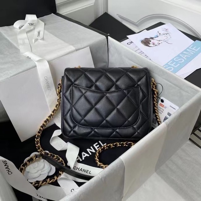 Chanel Flap Shoulder Bag Original leather AS2734 black