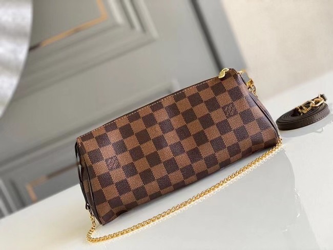 Louis Vuitton Original Damier Ebene Canvas Eva Clutch N55213