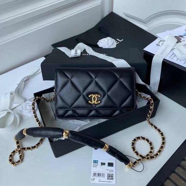 Chanel Flap Shoulder Bag mini Original leather AS2755 black