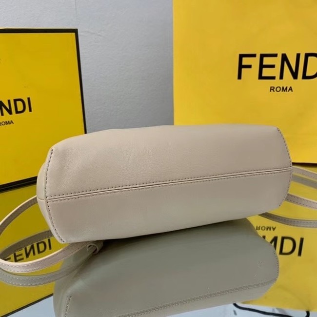 FENDI FIRST SMALL Cream leather bag 8BP129A