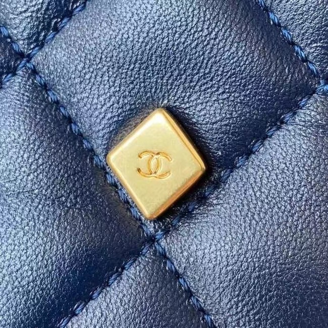 Chanel Flap Shoulder Bag Original leather AS2633 blue