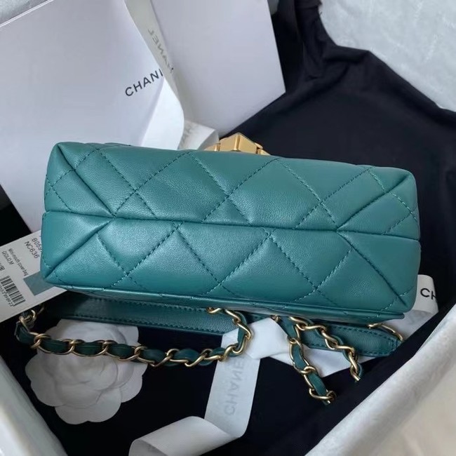 Chanel Flap Shoulder Bag Original leather AS2633 green