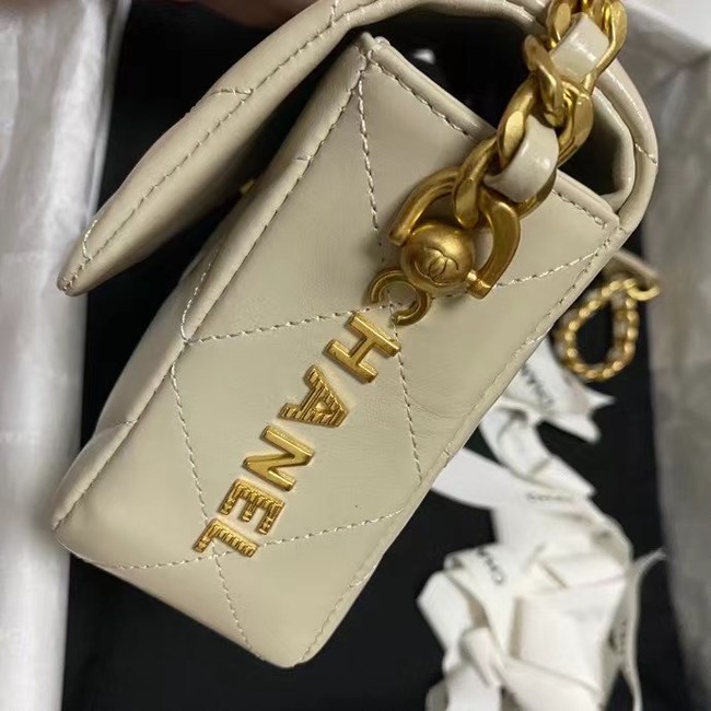 Chanel Flap Shoulder Bag Original leather AS9957 beige