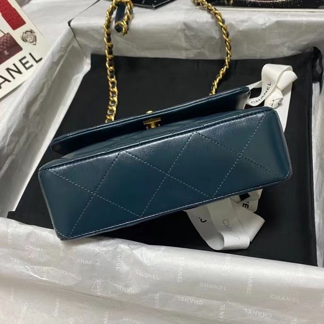 Chanel Flap Shoulder Bag Original leather AS9957 blue