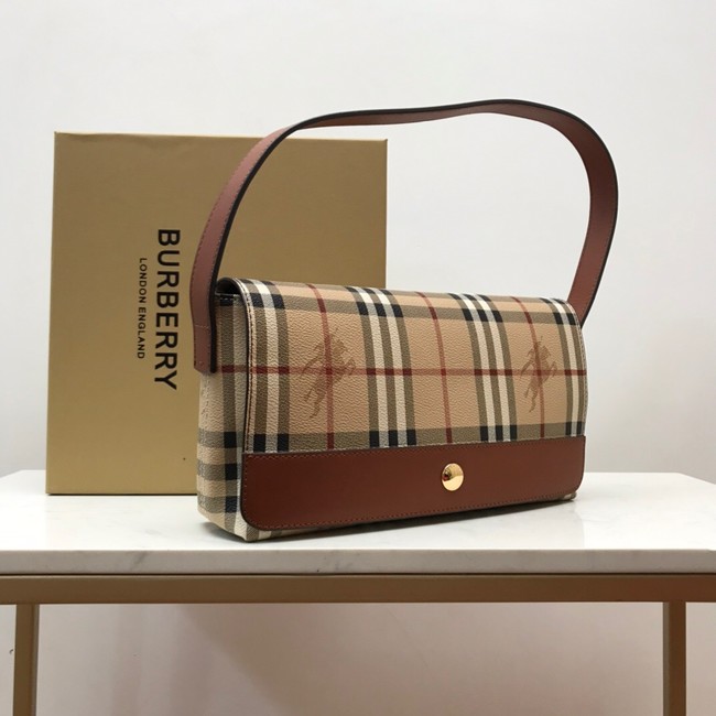 BurBerry Leather Shoulder Bag 80118 brown