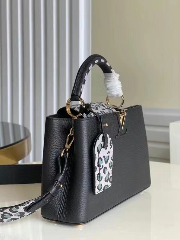 Louis Vuitton CAPUCINES PM M48865 black